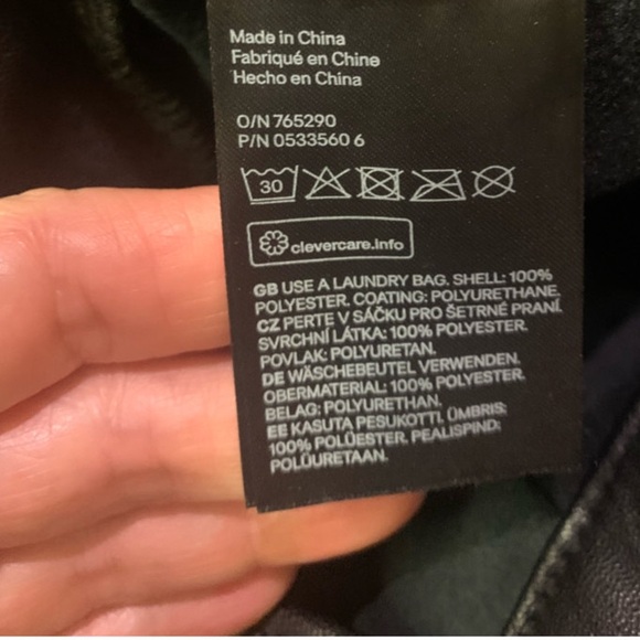 H&M Overalls Black Vegan Leather Short Bib Overall Dress Size 2 - Picture 7 of 11